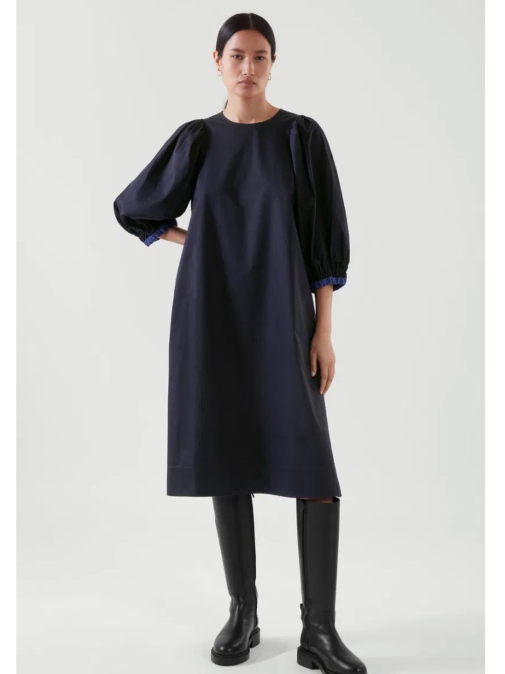 COS Smocked Sleeve Midi Dress 6